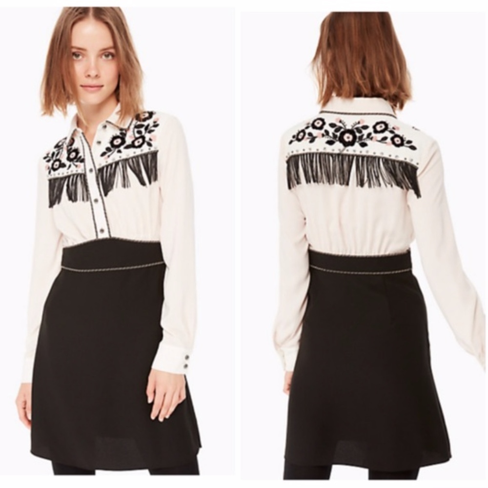 NEW Kate Spade | Western Embroidered Dress size 6